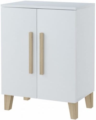 KOMODA 120 cm skandynawska nowoczesna biała-dąb Marka Meb24