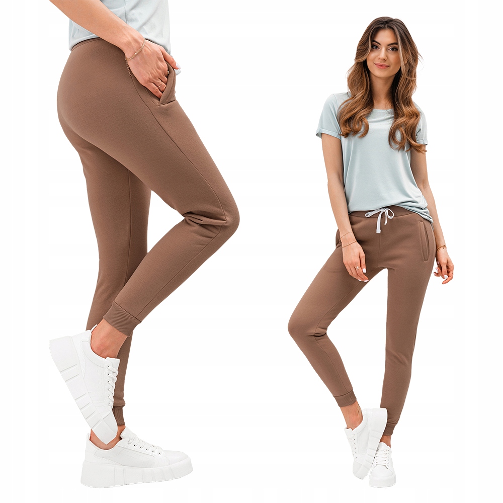 

Spodnie damskie dresy 070PLR brązowe XL