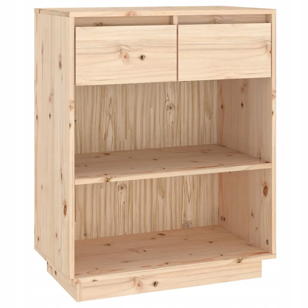 Skříň z masivního borovicového dřeva, 60 x 34 x 75 cm, surová