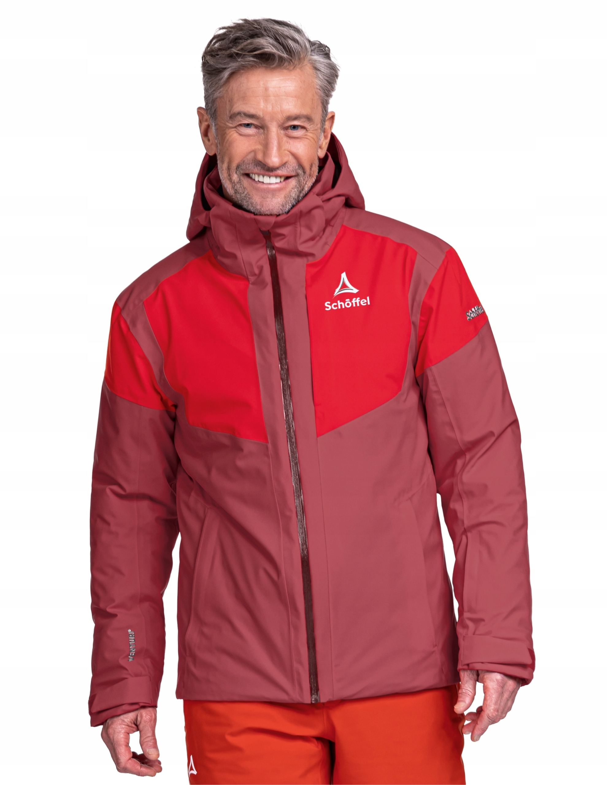 Kurtka narciarska męska Schöffel Kanzelwand Bordowy 52