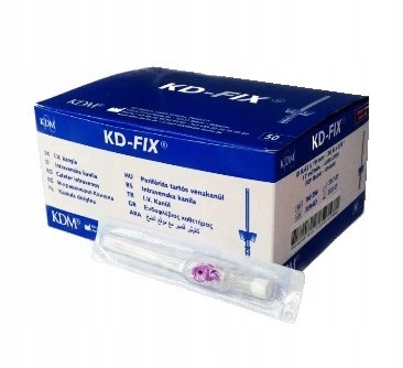 

Kaniula wenflon Kd-fix G26 0,62 x 19mm Fioletowa