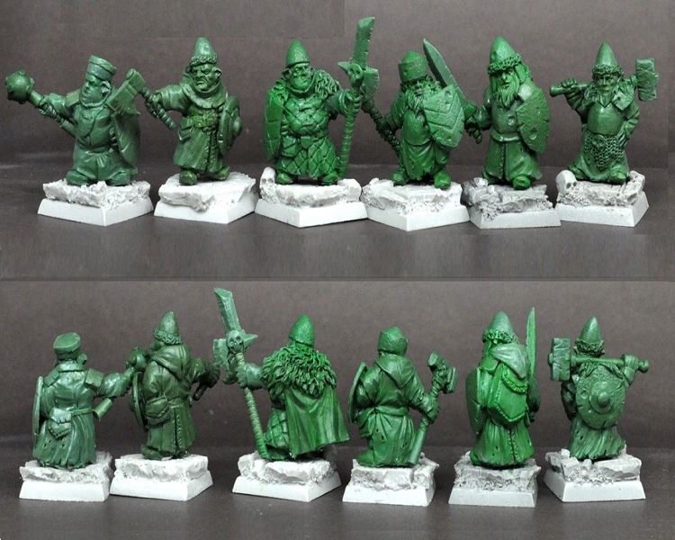 Scibor 28FM0591 Figurki Rpg Gnomes Warriors [6szt] Podstawki 28mm