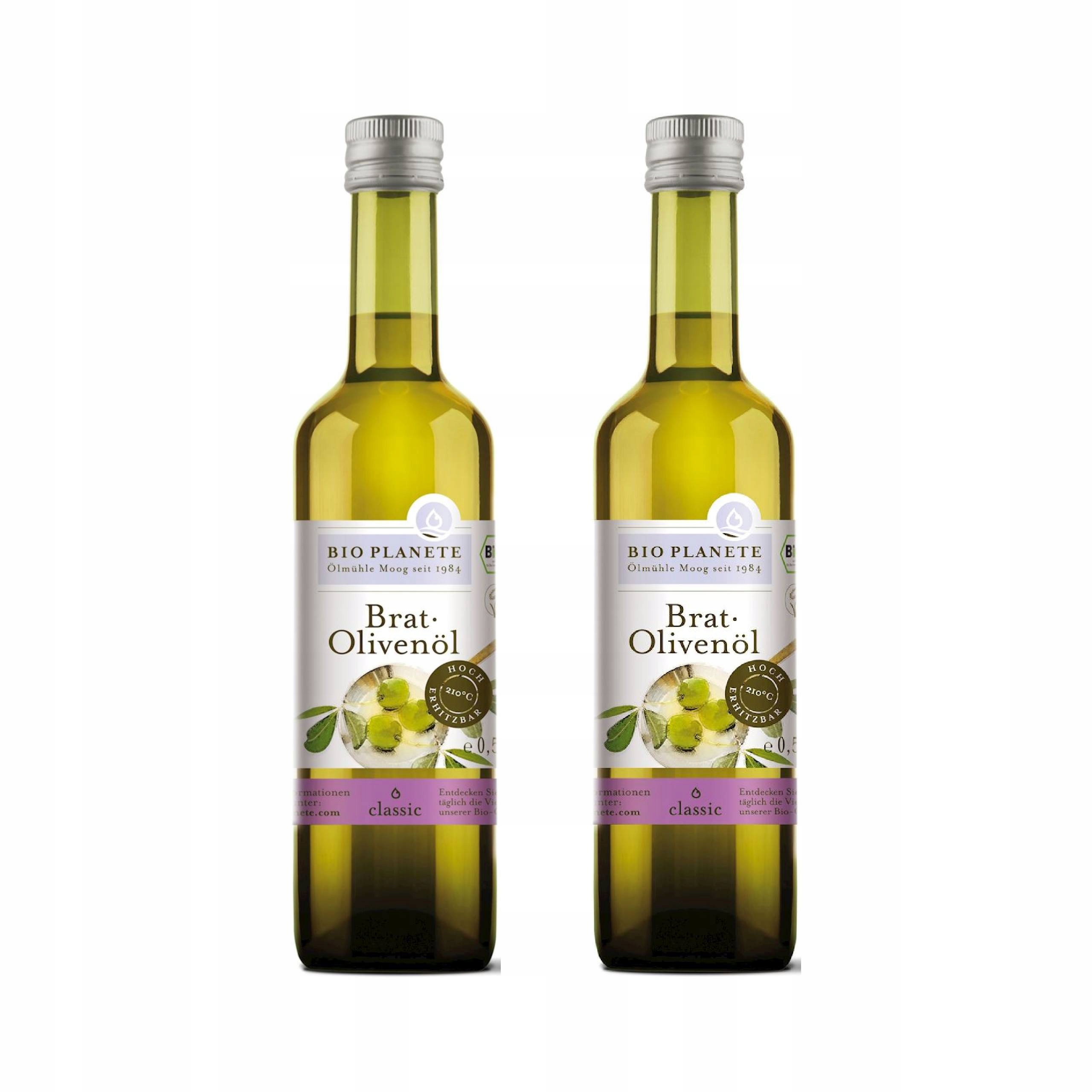 2x Oliwa Z Oliwek Do Smażenia Bio 500 ml Bio Planete