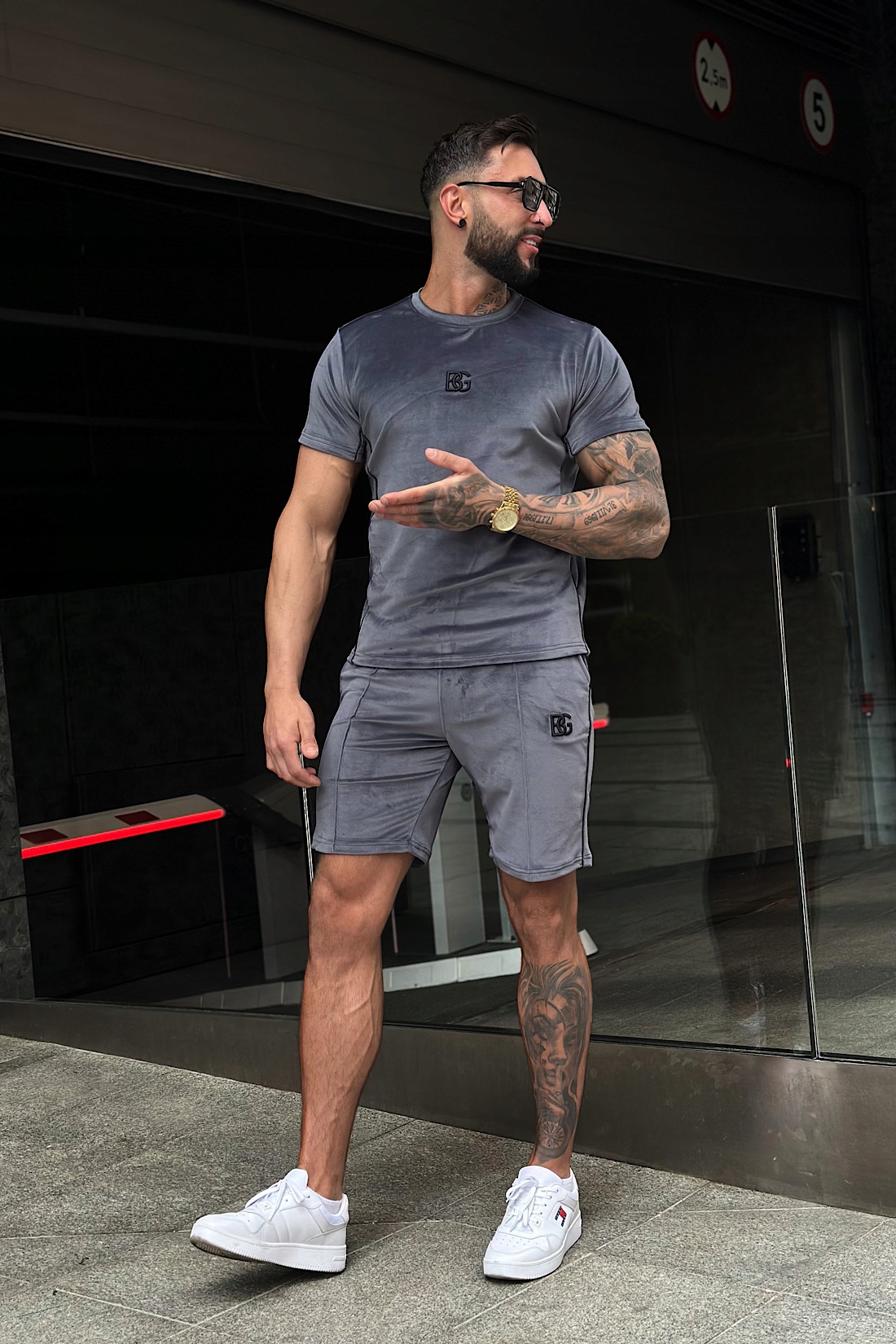 pánské tričko Bg Silk šedé L