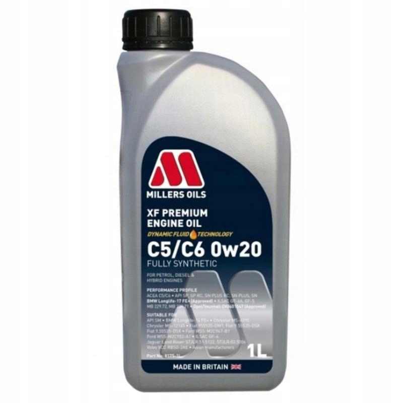 

Millers Oils Xf Premium C5/C6 0W20 1L