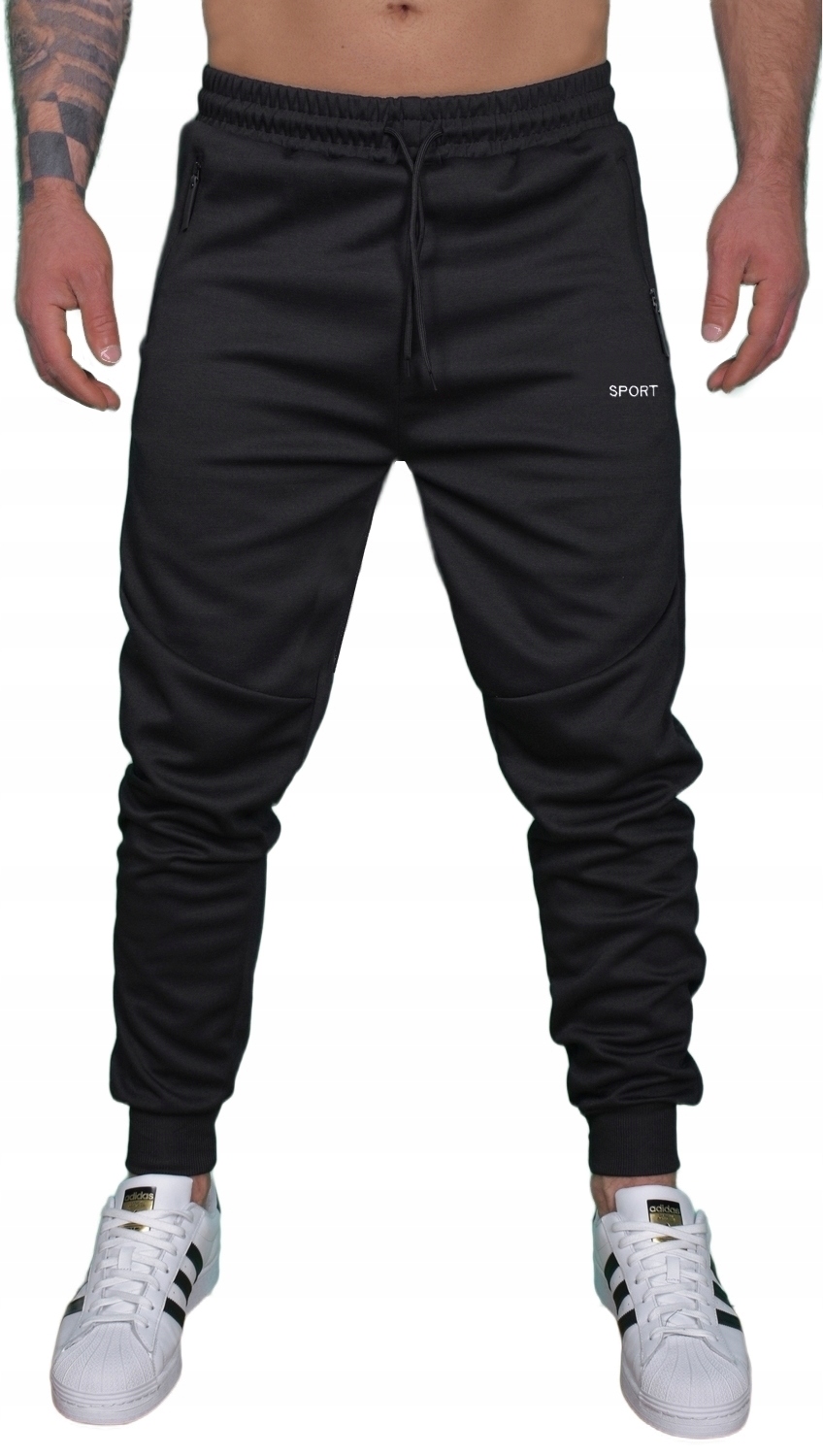 MĘSKIE SPODNIE DRESOWE JOGGERY DRESY