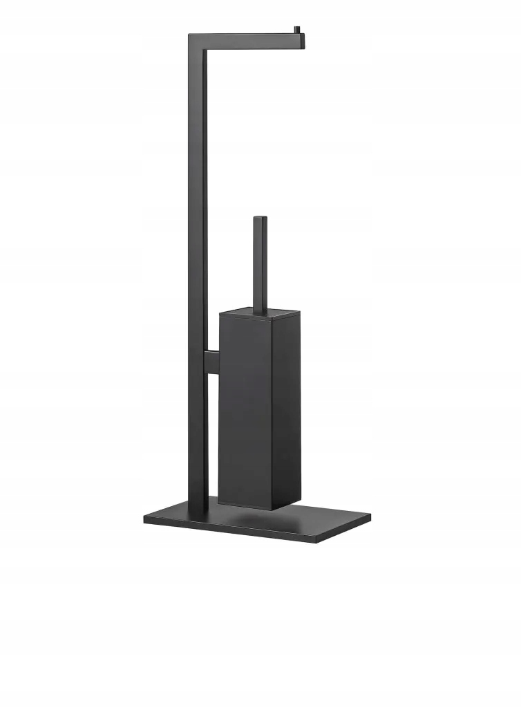 Stojan Stella na papier a toaletnú kefu obdĺžnikový čierny mat