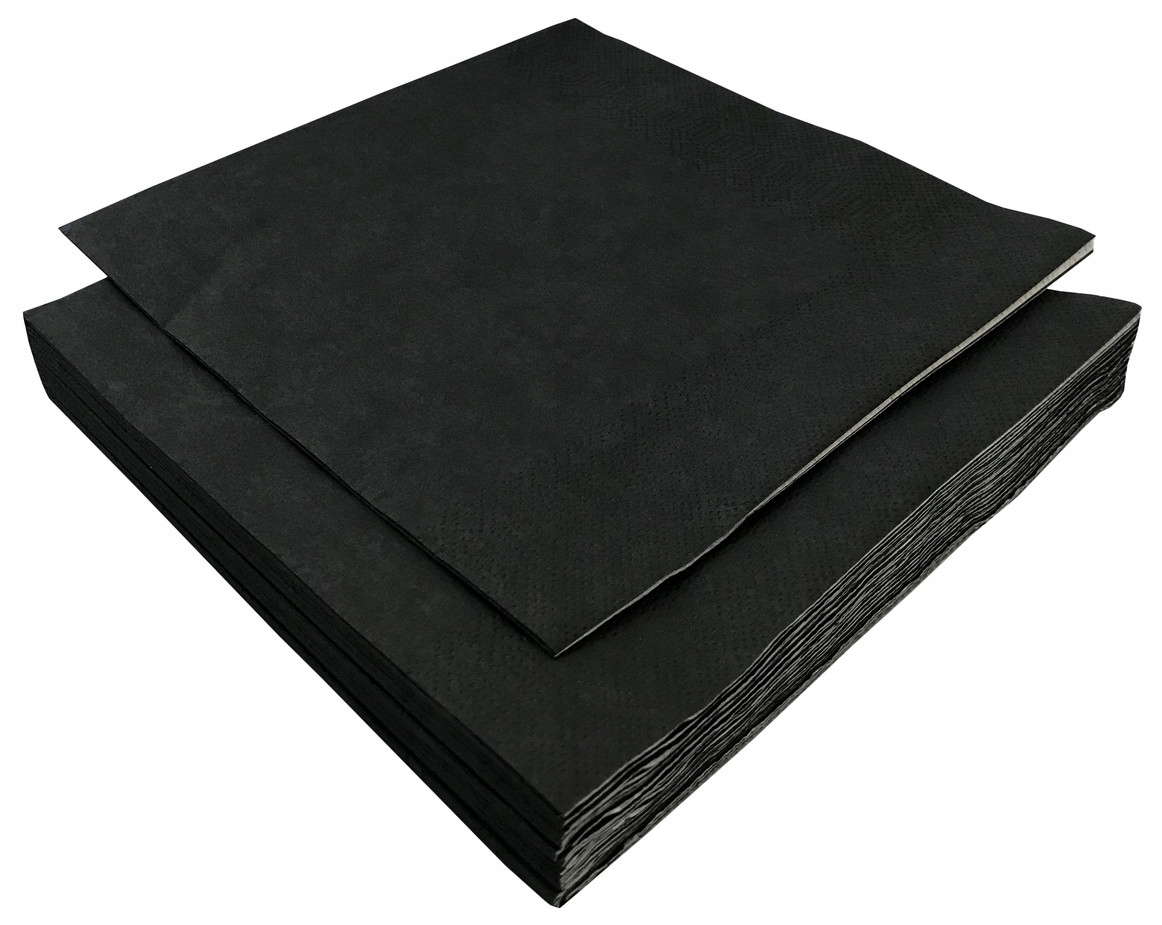 

Serwetka składana 33x33cm 3w 20szt czarna