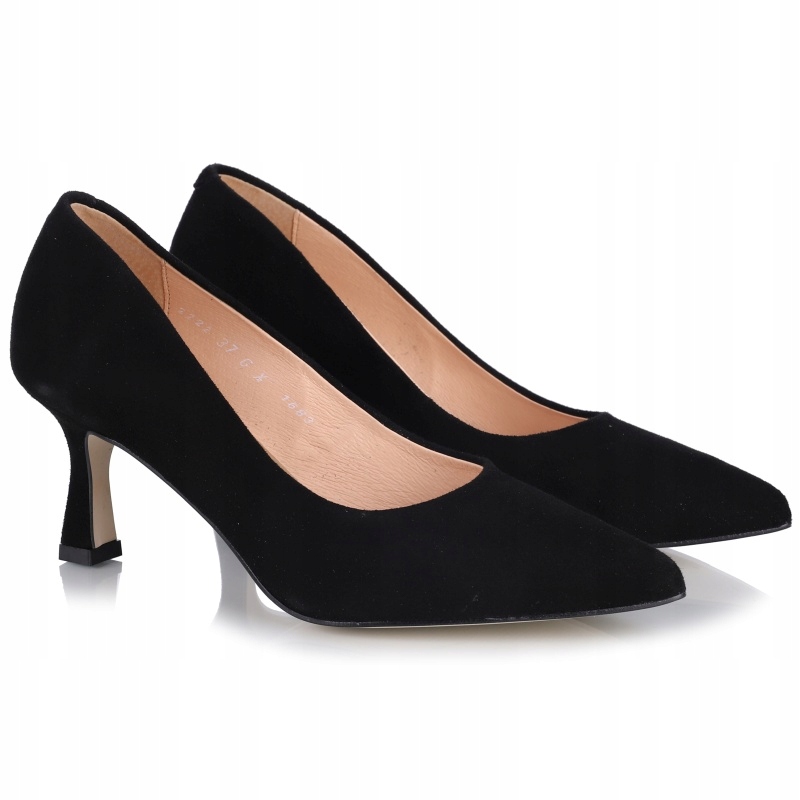 Dámské lodičky Aspena Jar 1683 Černé.semiš černá Kůže VEL.39