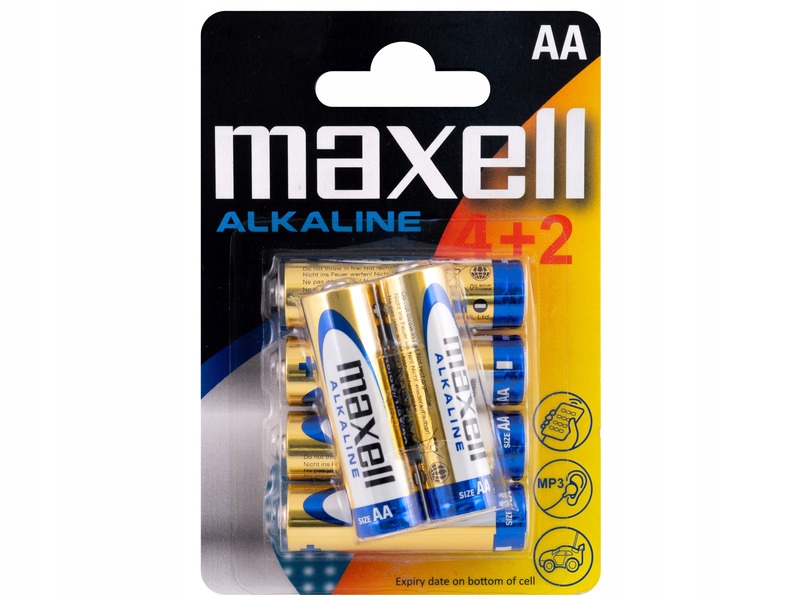 

Baterie Aa LR6 Maxell Alkaline (6 szt.)