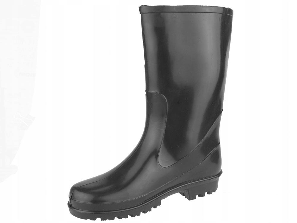 KALOSZE DAMSKIE BUTY GUMOWE OGRODOWE GUMIAKI WYSOKIE GUMOWCE Kolor czarny