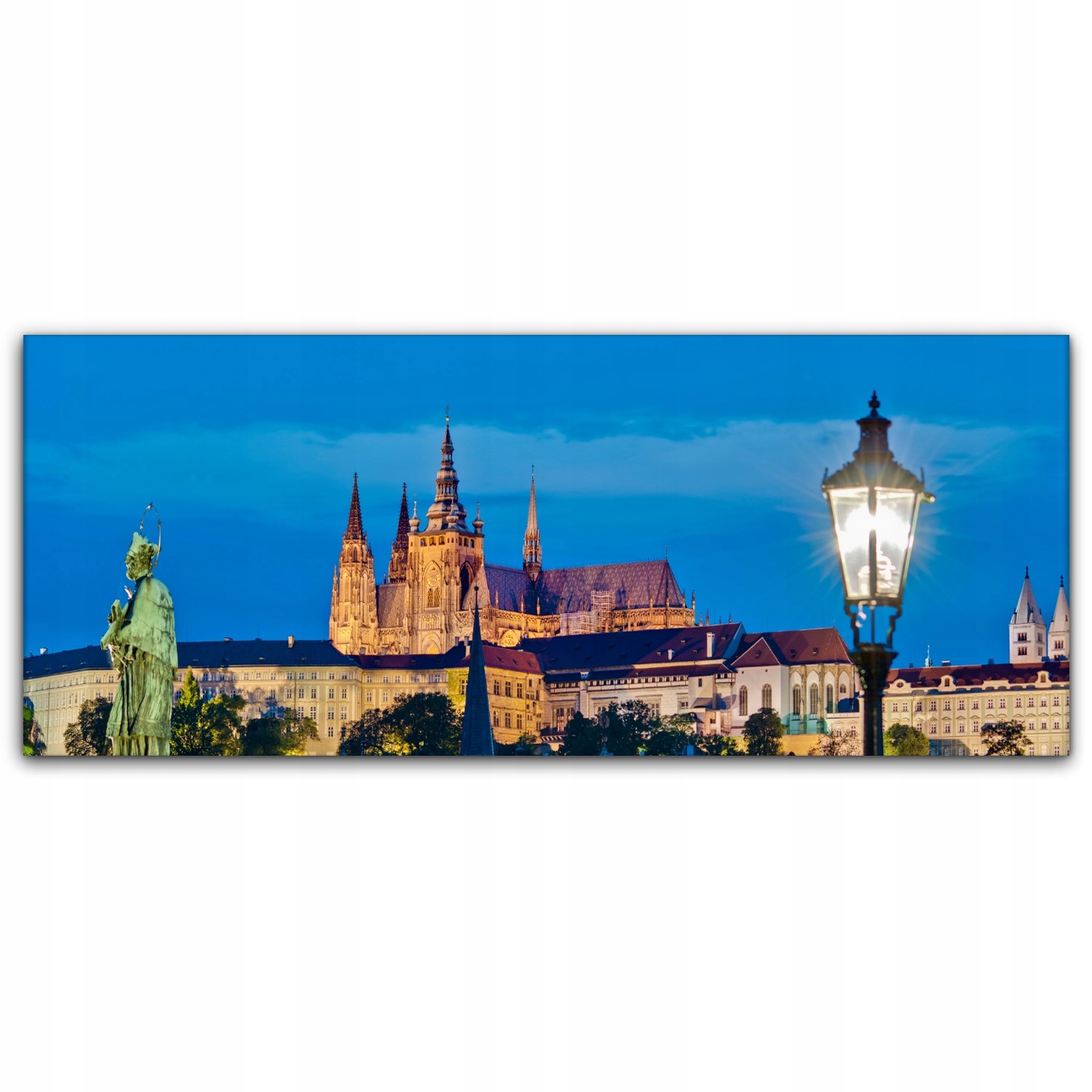 

Canvas na ramie ścienny 125x50 Zamek Praga Miasto