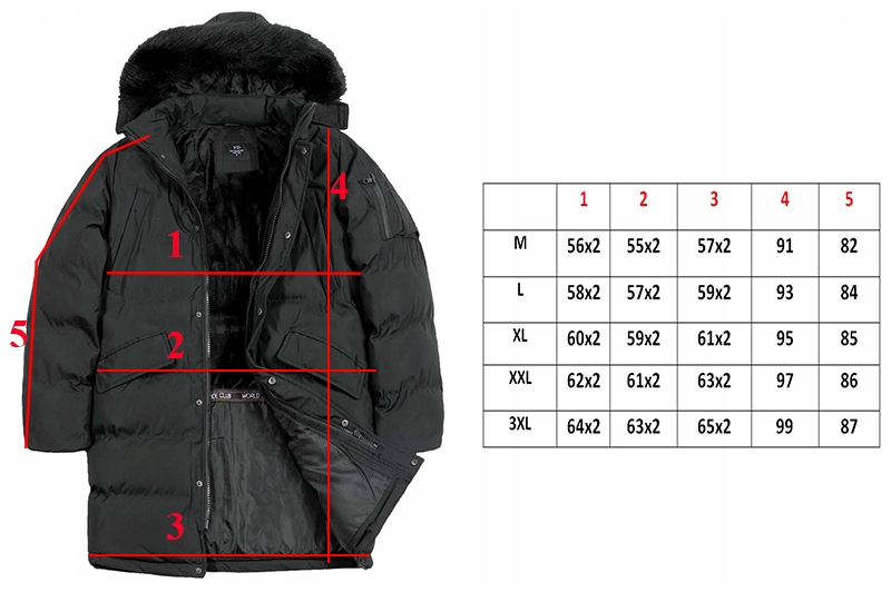 CIEPŁA KURTKA MĘSKA ZIMOWA PARKA OCIEPLANA PŁASZCZ PŁASZCZYK roz. M Rozmiar M