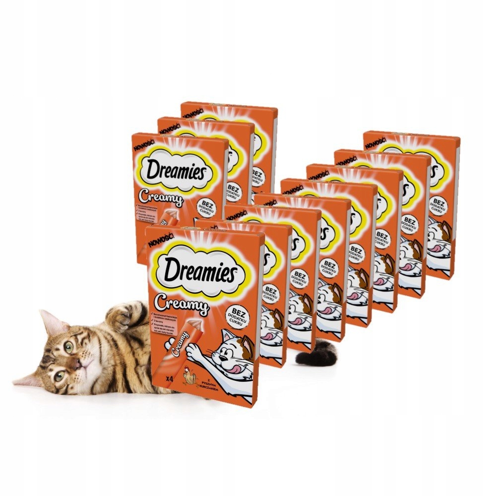 Dreamies s lahodným kuřecím masem Sada 11 x 40 g Pamlsek Pro Kočky