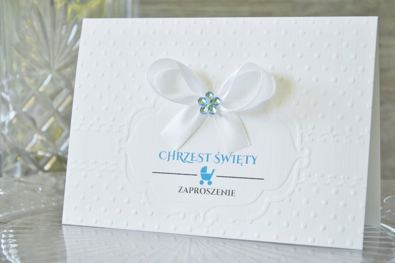 ZAPROSZENIA NA CHRZEST ŚWIĘTY NA CHRZCINY - ROYAL Kształt prostokątny