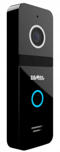 Wideodomofon 1-rodzinny ZAMEL VP-819B 2 monitory Kamera w panelu zewnętrznym Bez regulacji