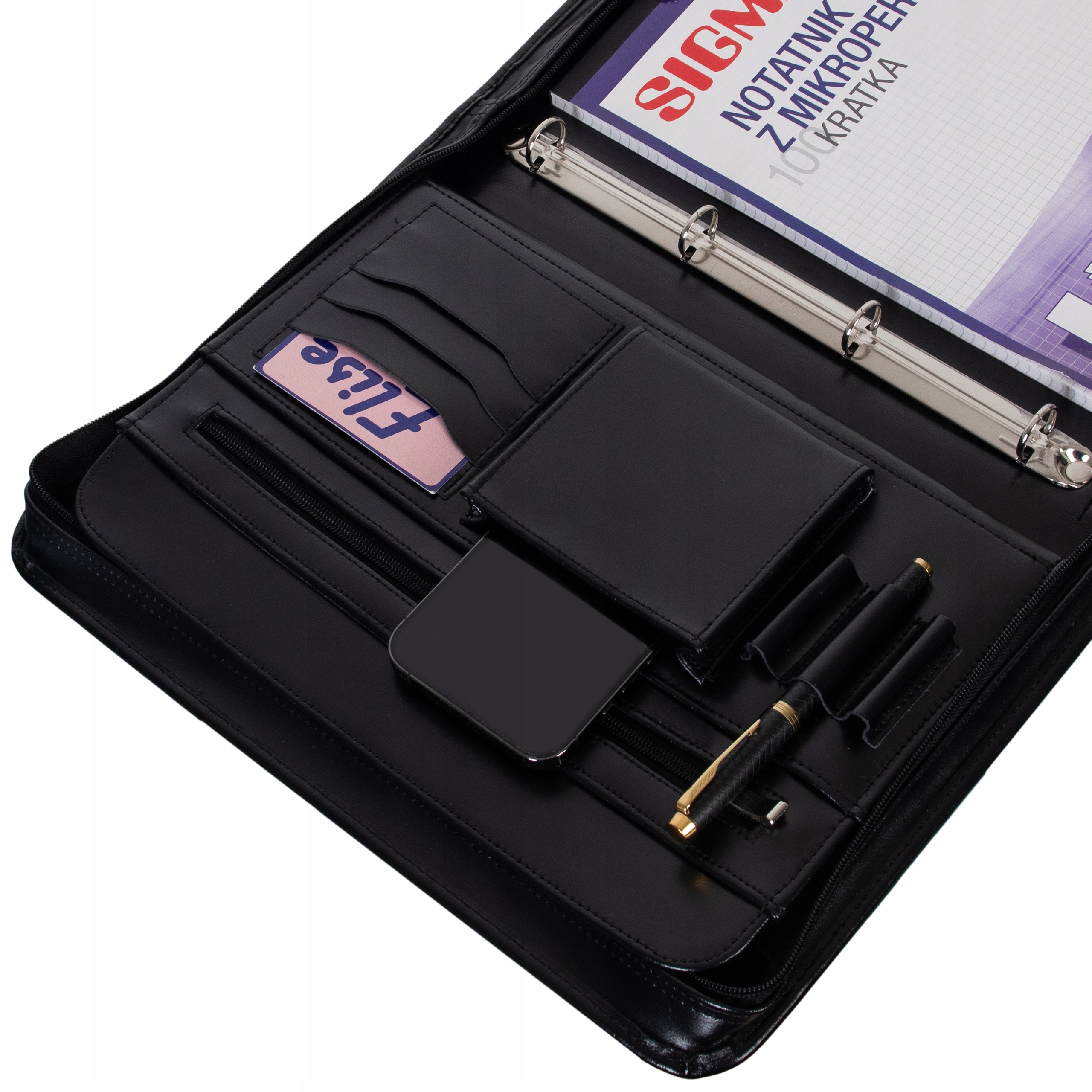 Organizer Biwuar Aktówka A4 BWS05 skóra NATURALNA Marka inna