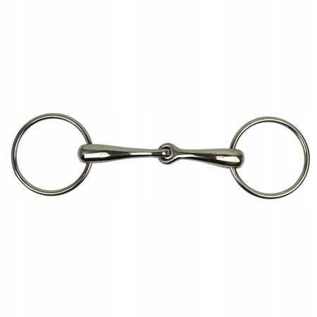 Wędzidło dla konia York anatomiczne pojedynczo łamane 17mm 11.5cm
