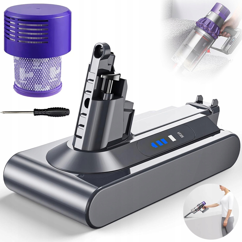 Baterie Používá Pro Dyson Vysavač V10 Náhradní Baterii 25.2 V 6000 Mah