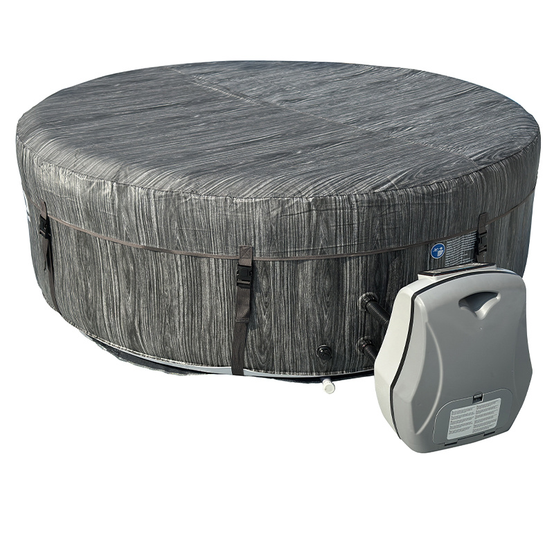 DMUCHANE SPA OGRODOWE BASEN NICE-WOOD AVENLI 140 DYSZ ZESTAW Wysokość produktu 70 cm