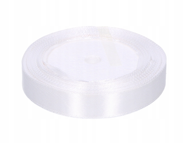 

Wstążka atłasowa 1,5cm x 25Y biel