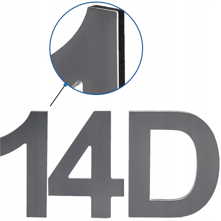 NUMER DOMU NUMER NA DOM lub DRZWI | CYFRY i LITERY | WYSOKOŚĆ 20cm ANTRACYT Szerokość produktu 13 cm