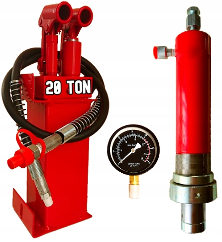 

Pompa Siłownik Hydrauliczny Manometr 20T Prasa