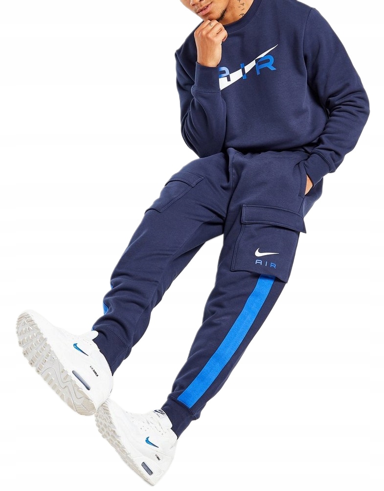 Dresové Kalhoty Nike Air Pánské Bavlna Kapsáče DD7369 451 vel. M