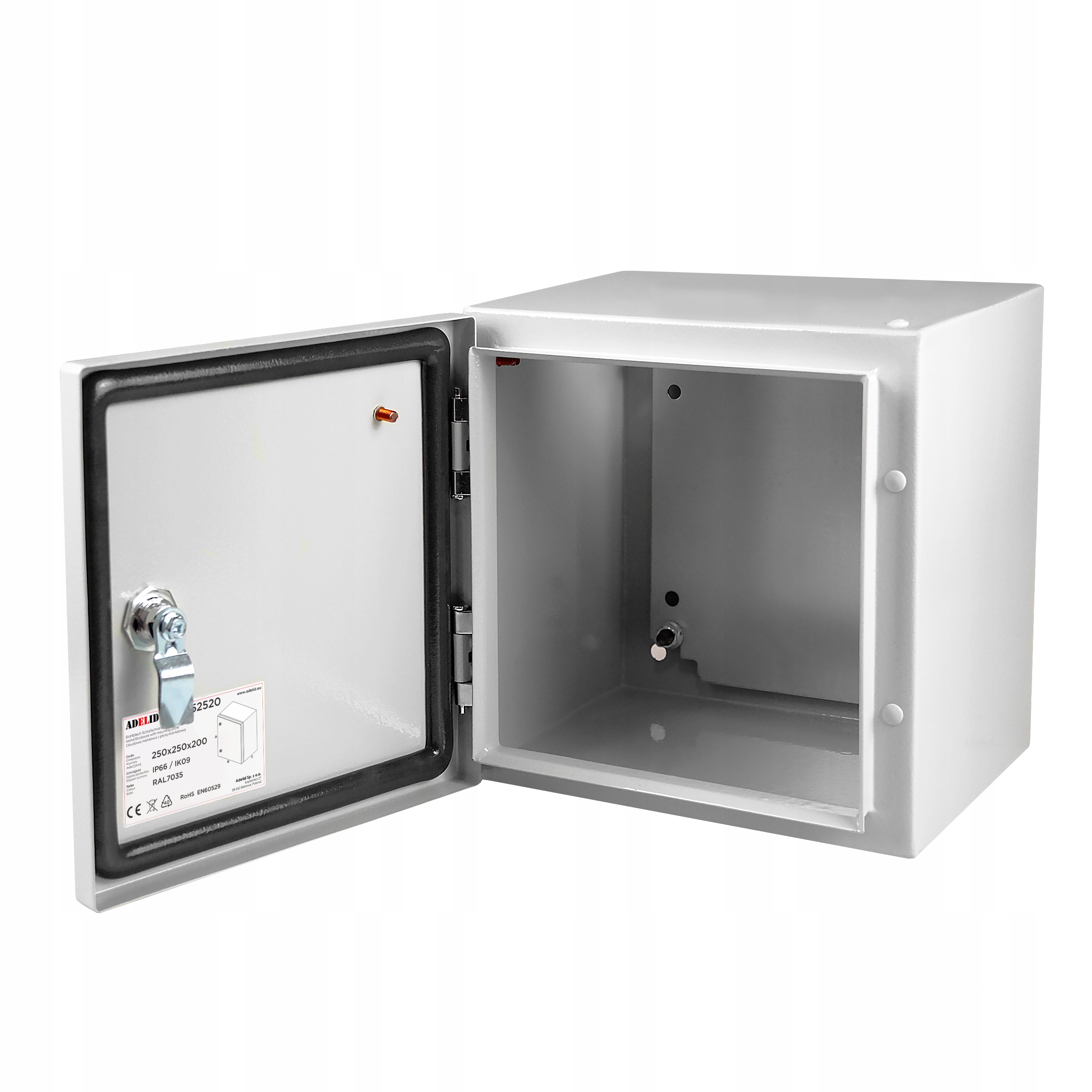 Skrzynka Elektryczna Rozdzielnia Obudowa Metalowa 25X25X20 Szafa Natynkowa