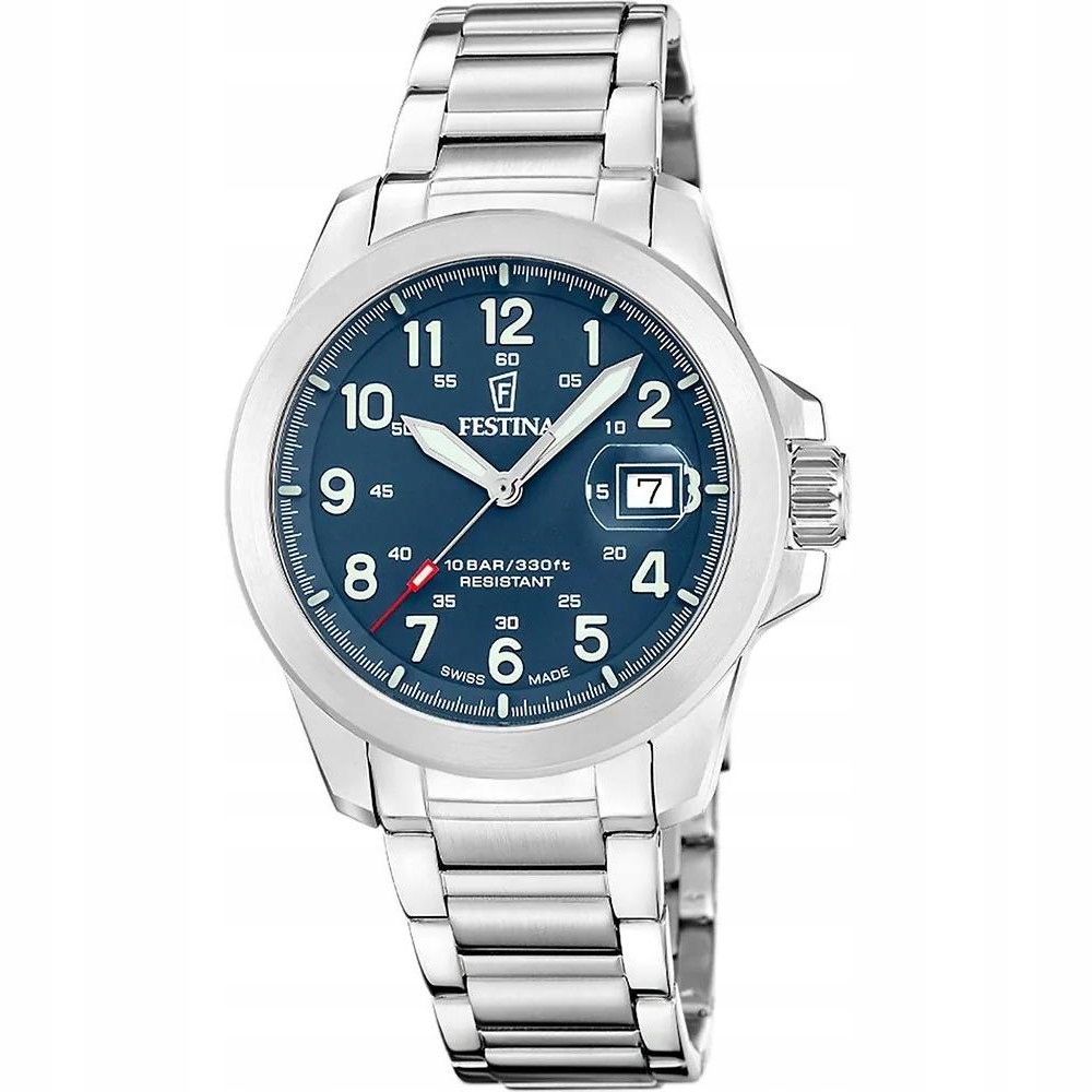 Pánské Hodinky Festina F20081-2 stříbrný náramek