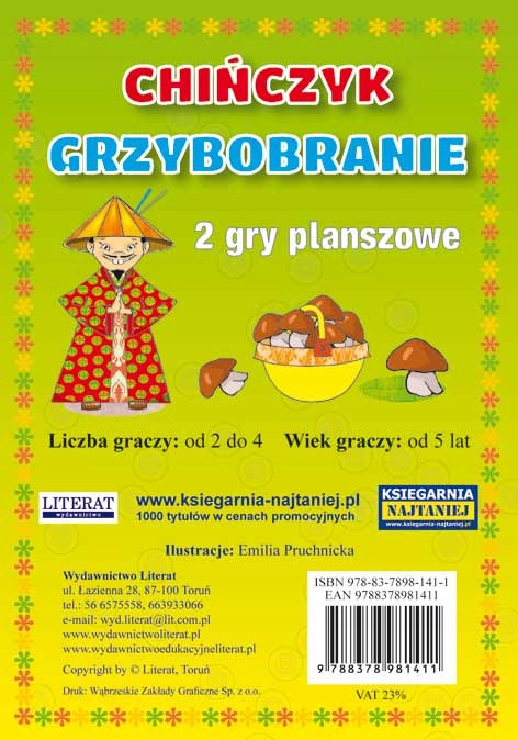 

2 gry planszowe: Chińczyk Grzybobranie