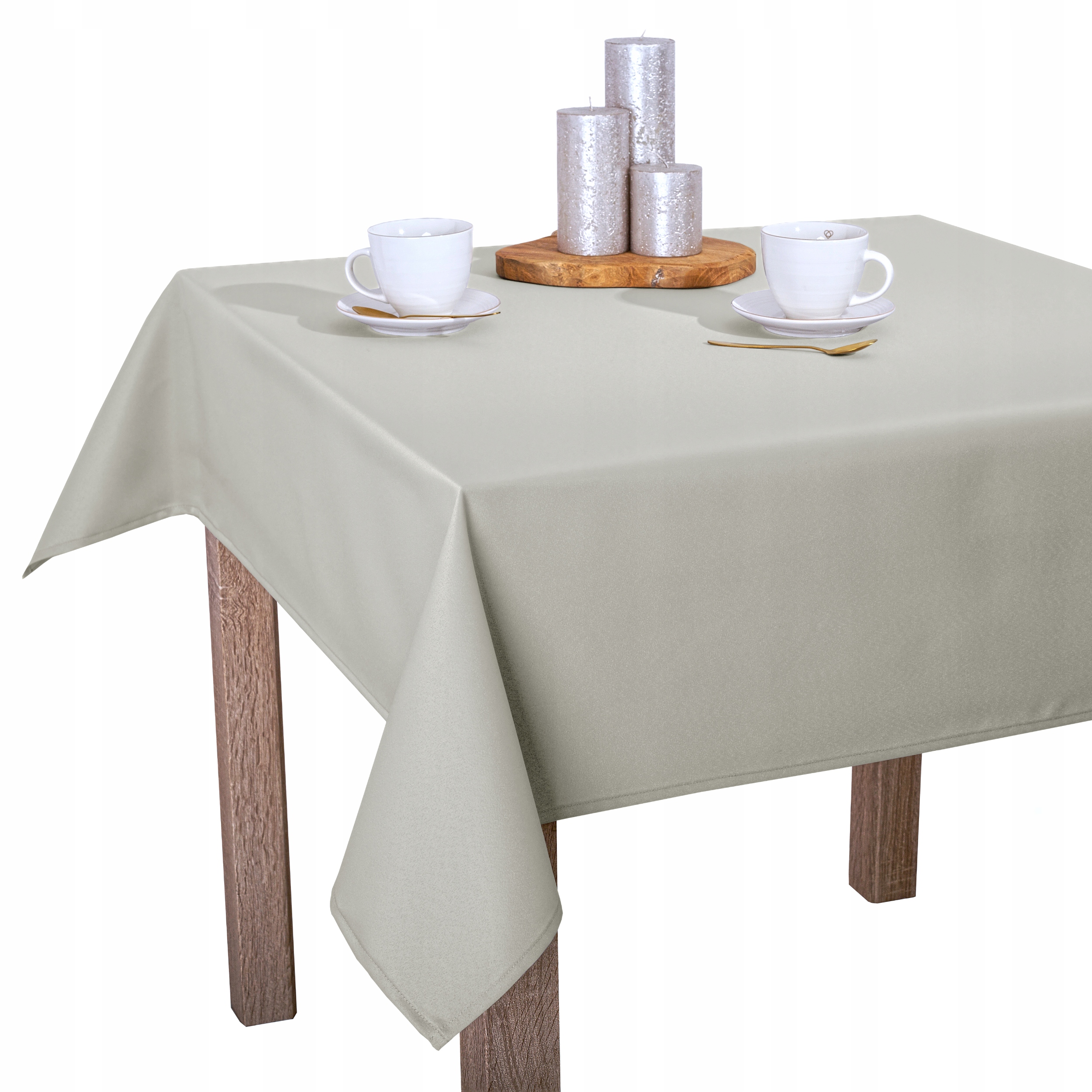 Ubrus odolný proti skvrnám Hladký Šitý Laura Šedá 110x160 cm