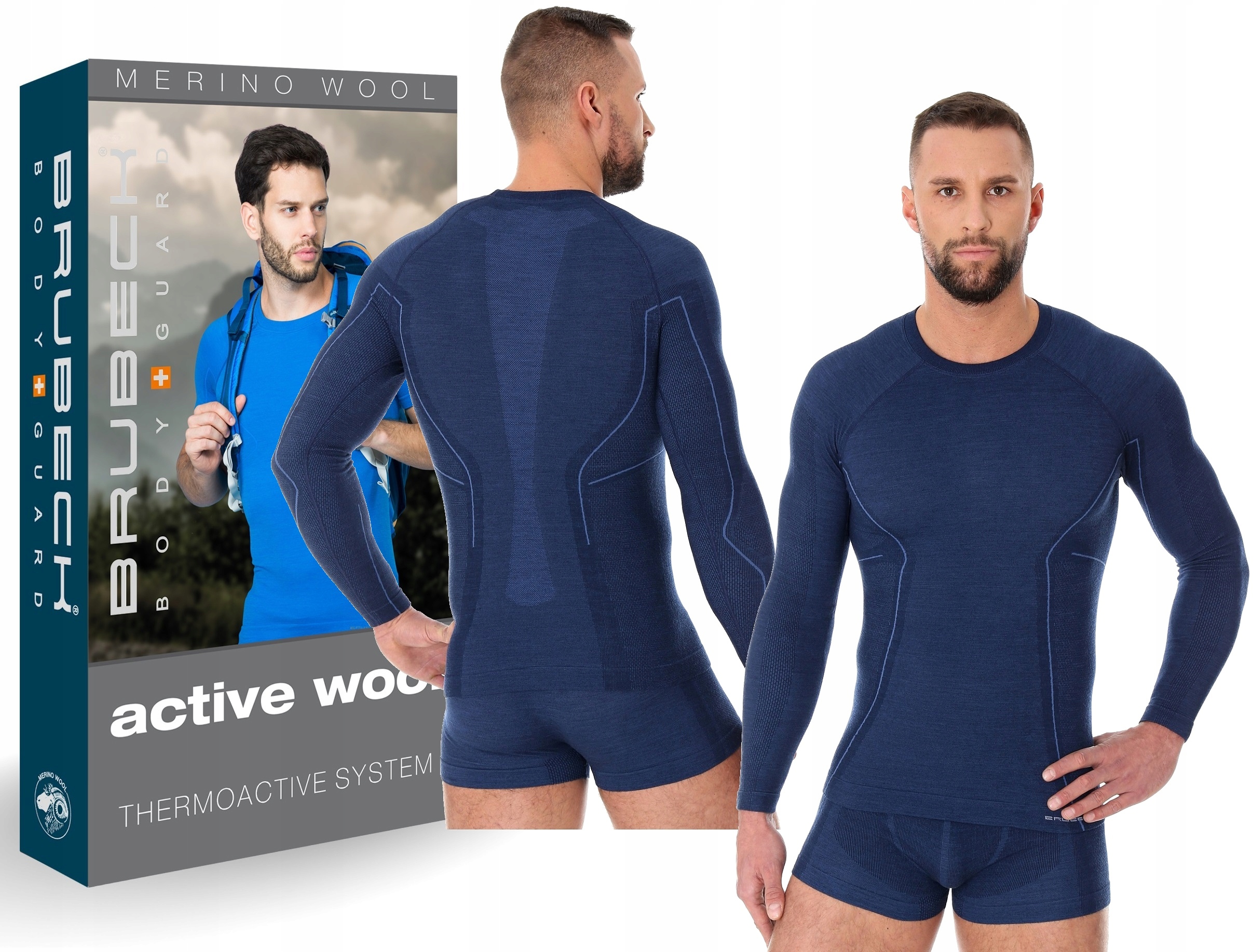Górska Oddychająca Bluza Termoaktywna Wool -L