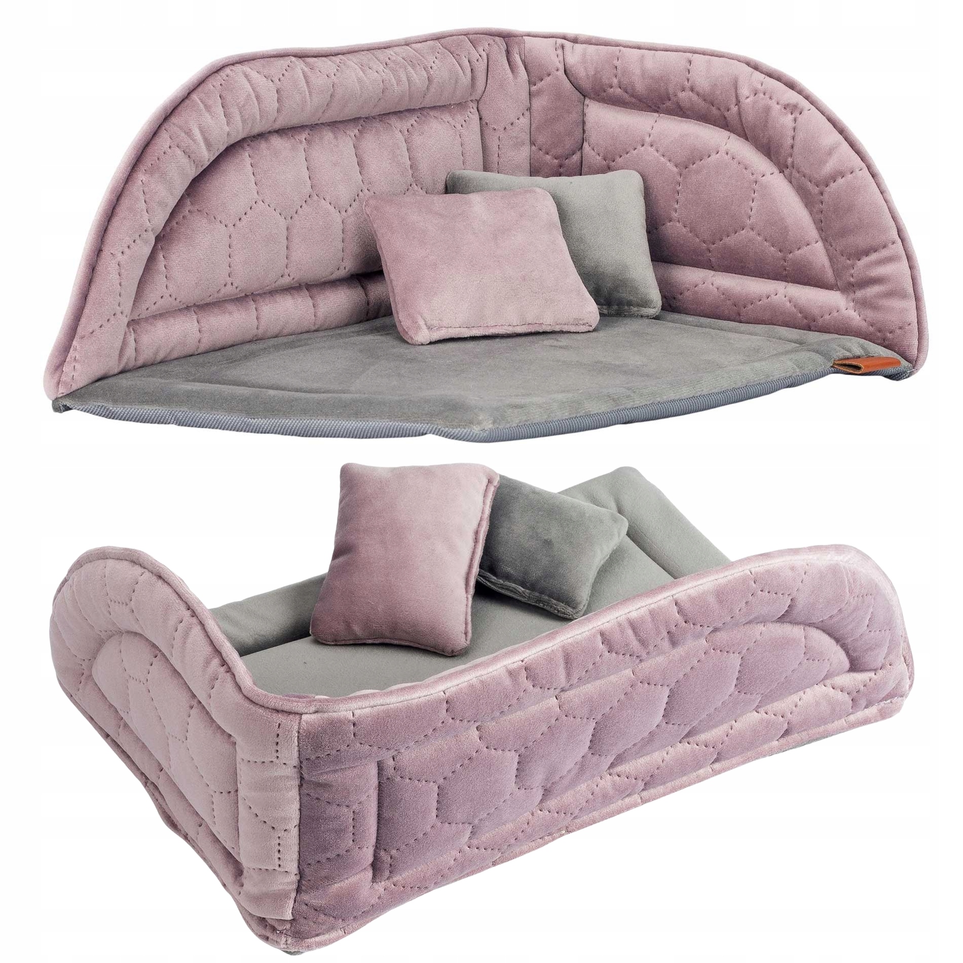 Levně Pelíšek do klece pro malého psa štěněte 30x40x16 cm Ukory Růžová