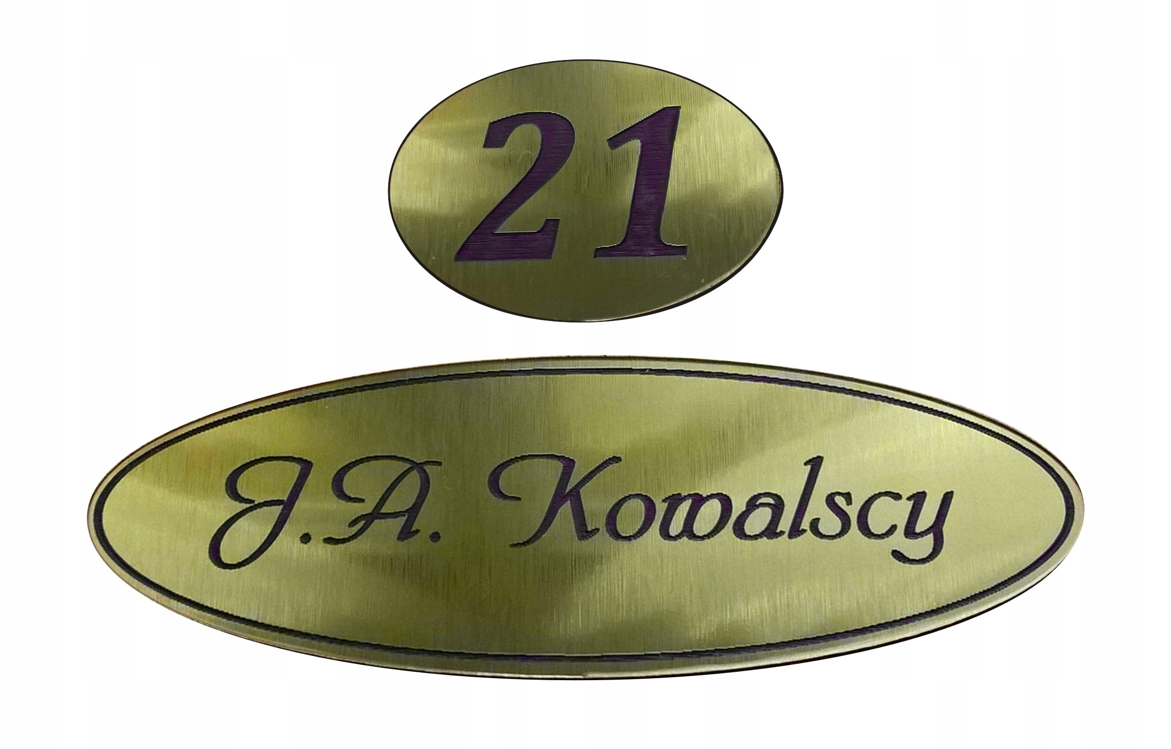 Zestaw tabliczek nazwisko i numer TABLICZKA NA DRZWI z nazwiskiem napisem