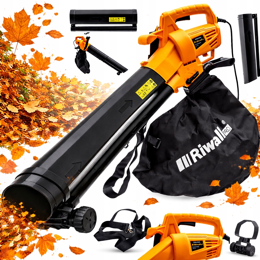 Электрический воздуходувка лист пылесос 45l Riwall REBV3200E измельчитель