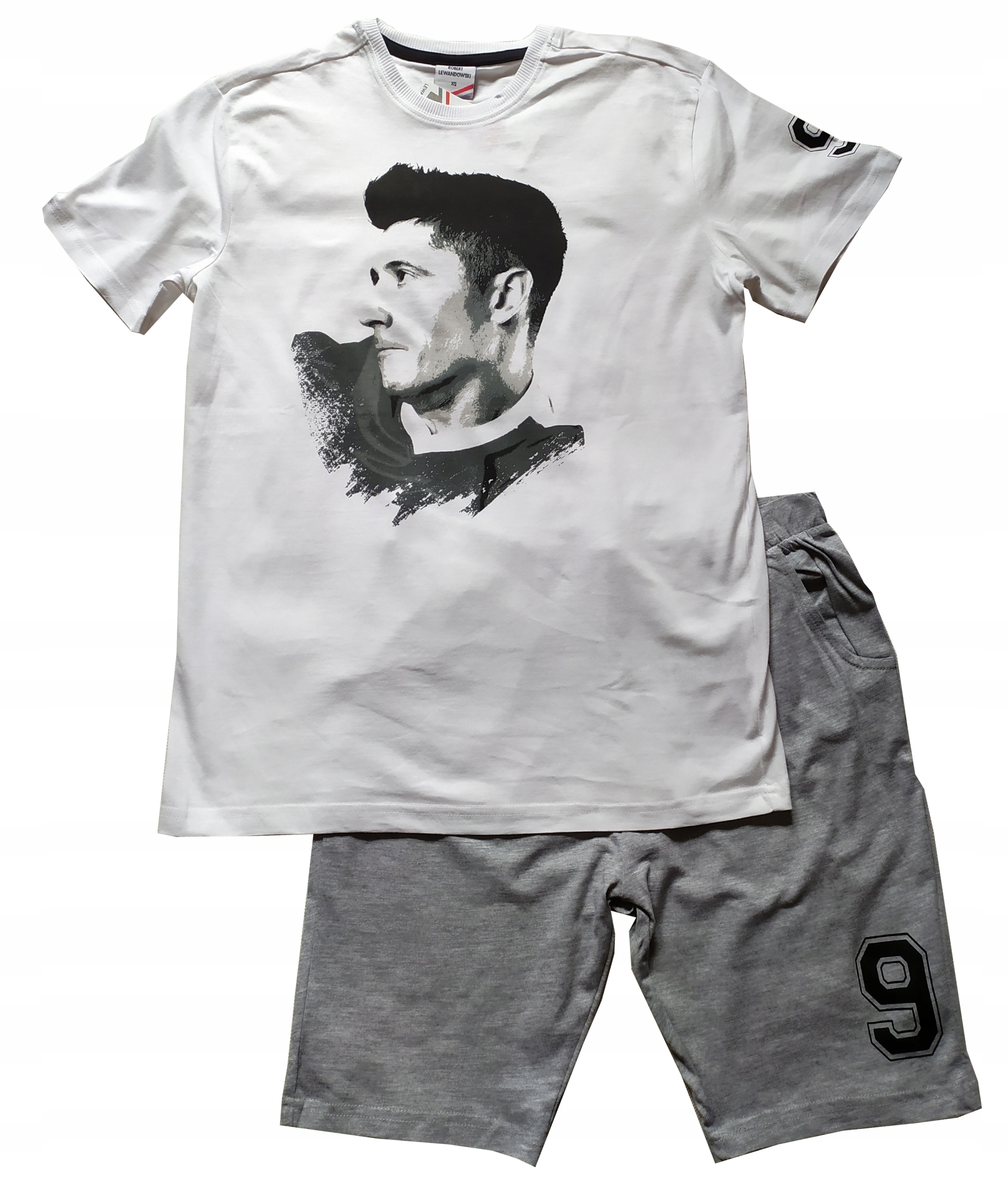 

Robert Lewandowski piżama męska biało-szara M