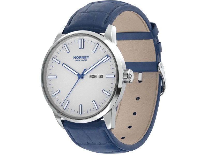 Zegarek Hornet Modern Nfc 43mm Biało-niebieski