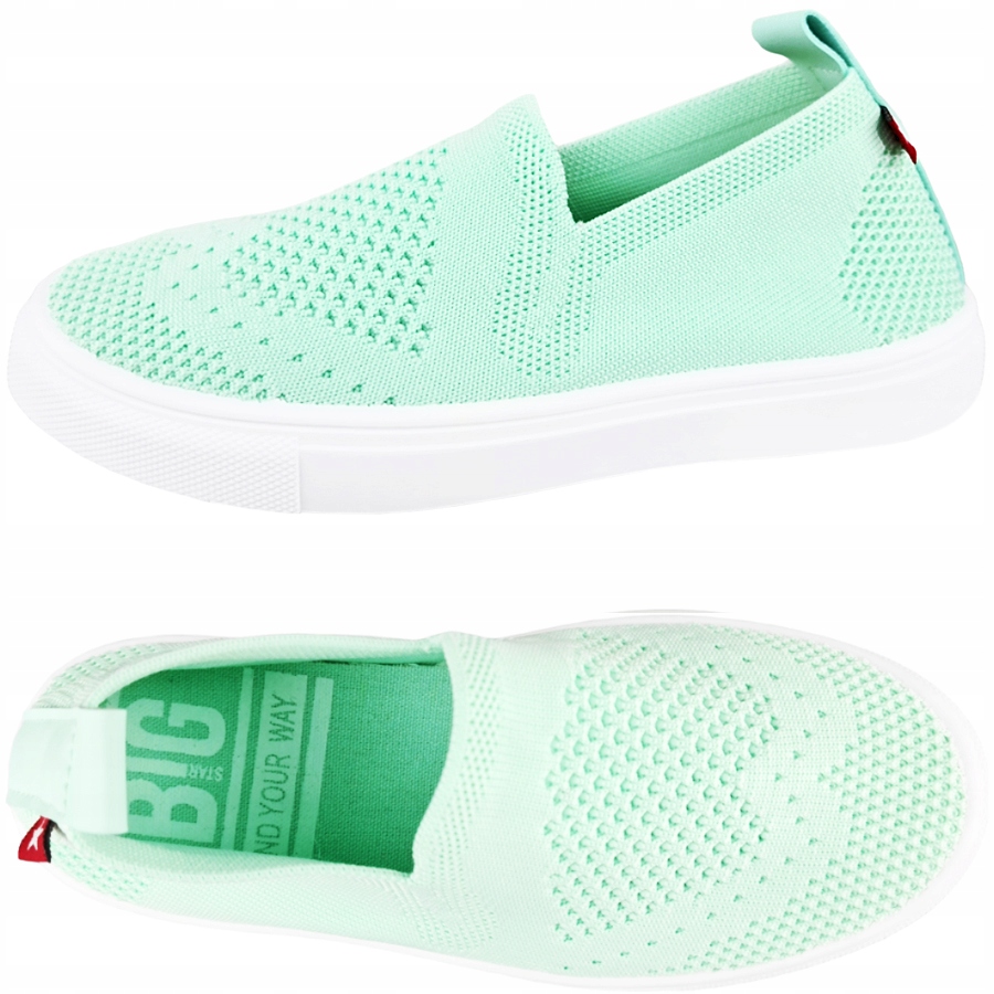 

Trampki Big Star miętowe dziecięce HH374101 34
