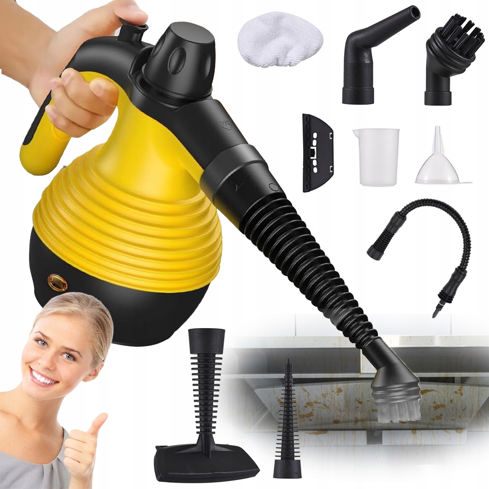 Myjka Parowa 1050W Czyścik Parownica Wysokotemperaturowa Do Kuchennych