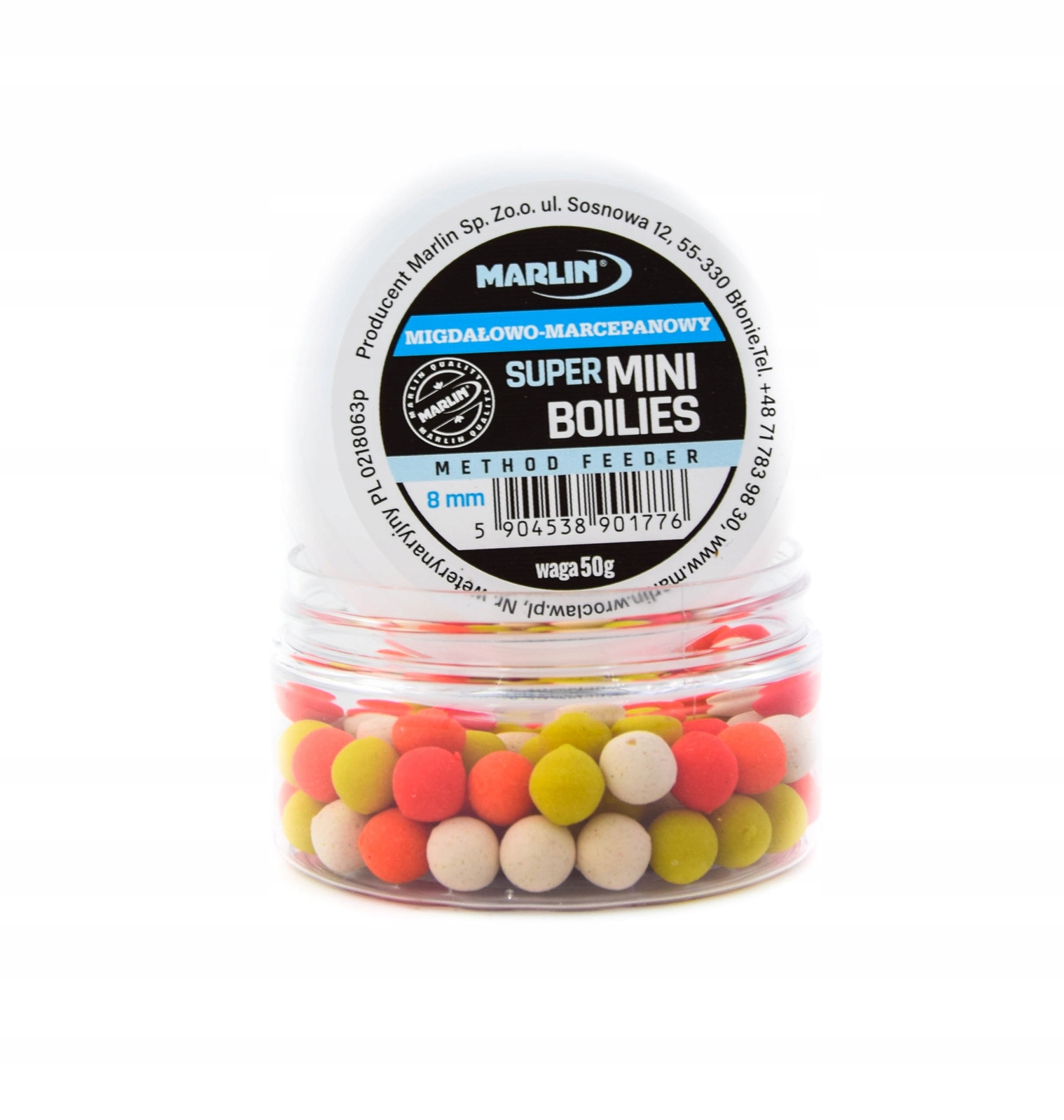 Kulki Marlin Mini Boiles 8mm Migdał Marcepan