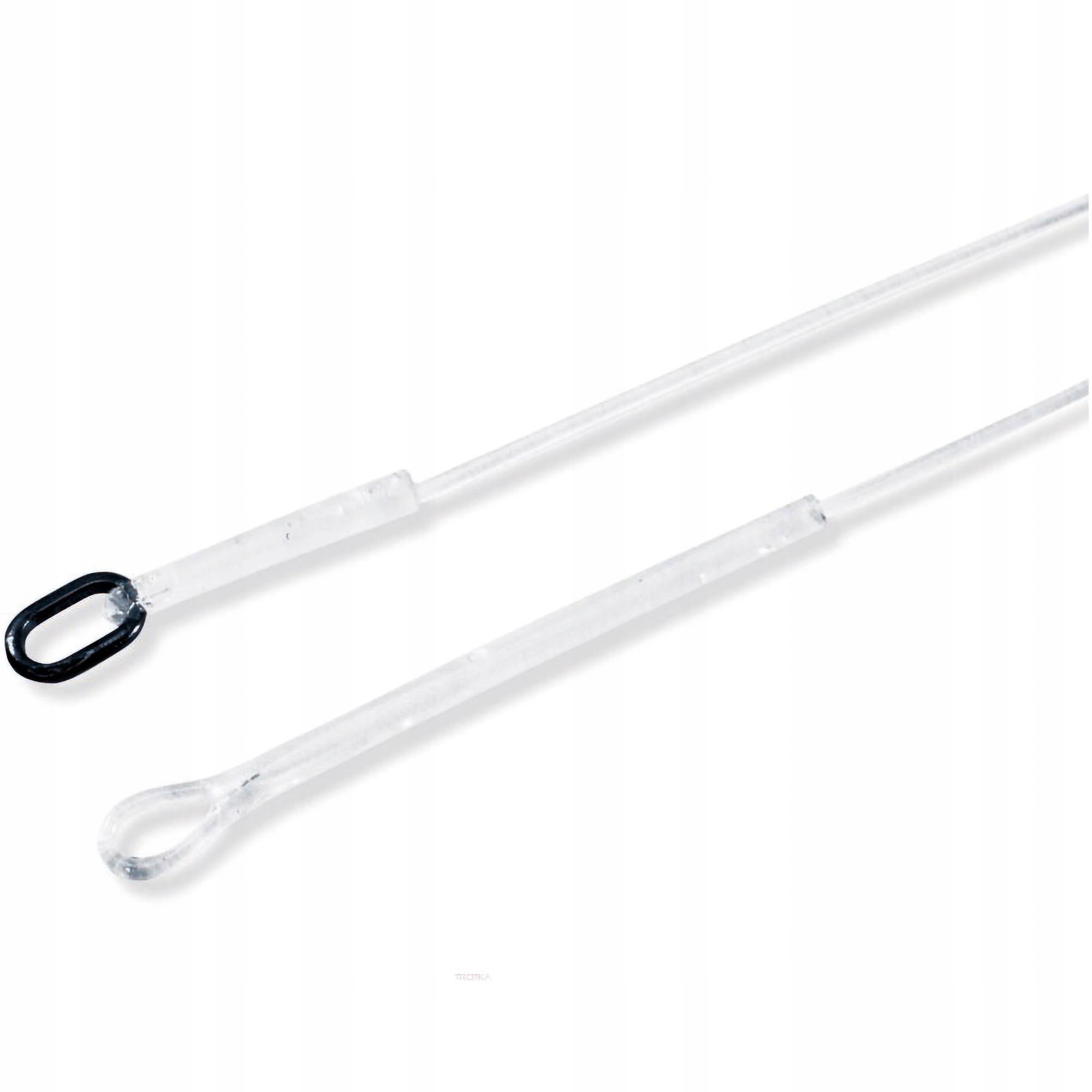 Fluorocarbon Carp R Us Stiff Link 9.5cm 50lb Oval Ring Loop 3szt
