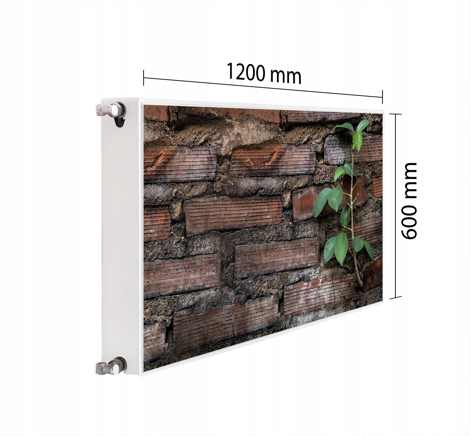 Maskovač Kryt Radiátoru 120x60 Cihlová Podložka Magnet