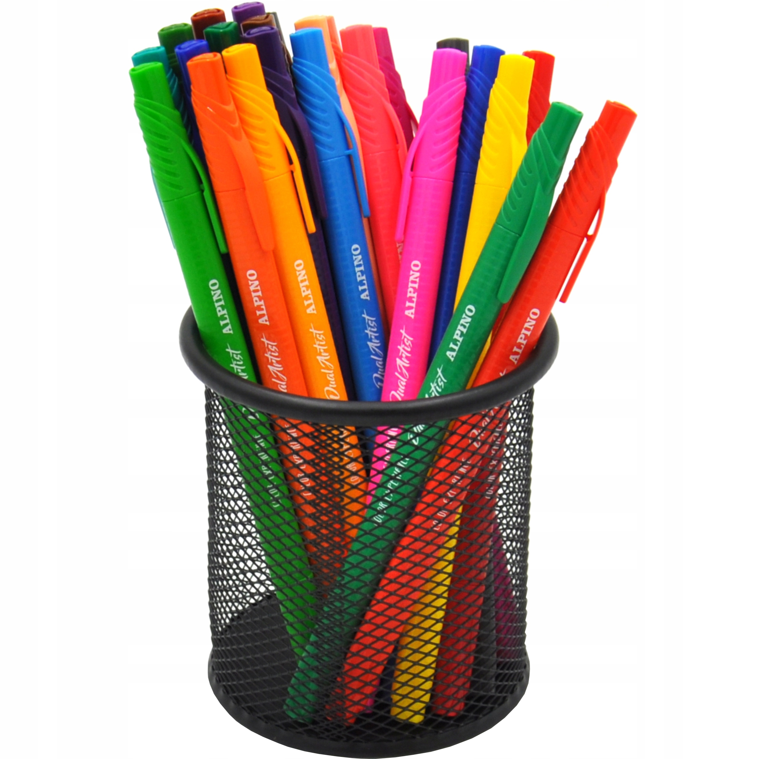 

Przybornik biurko organizer metal siatka długopisy