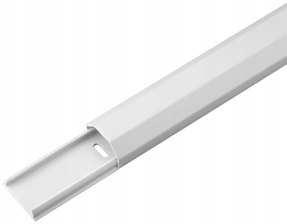 Listwa maskująca do kabli 1,1 m x 33 mm biała Goobay osłona średnica 25 mm