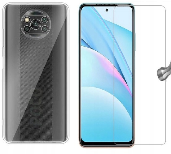 

Smukłe Etui Clear Case do Xiaomi Mi 10T Lite Szkło