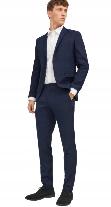 Jack&jones Pánský Oblek V Elegantní Tmavě Modré Barvě S Vlnou 54 J_a