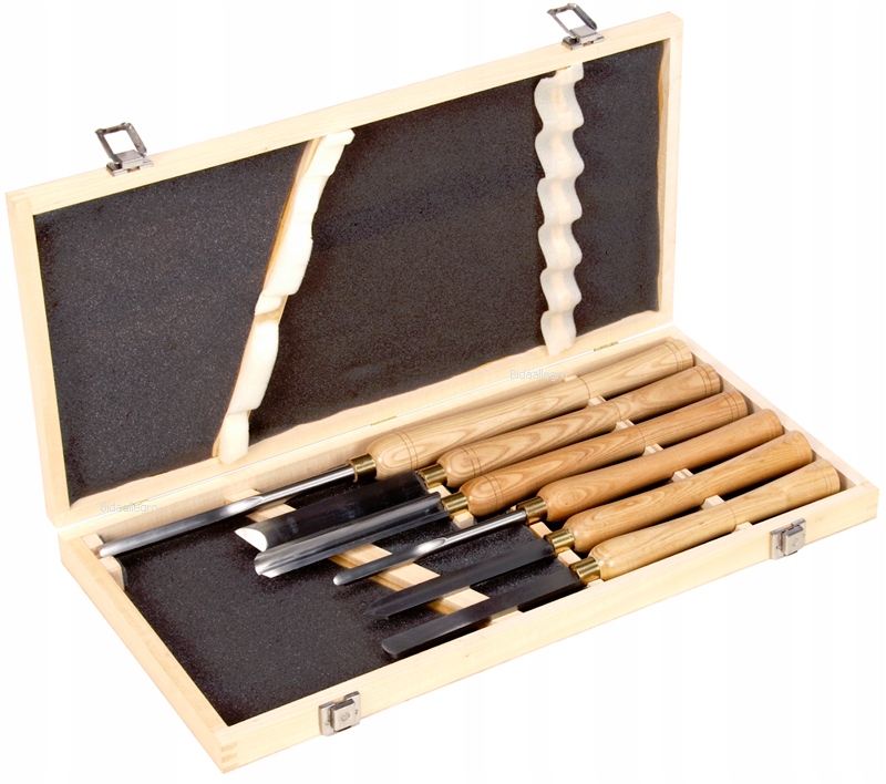 DŁUTA NOŻE TOKARSKIE DO DREWNA KOMPLET DŁUT 6 SZT Marka Proma