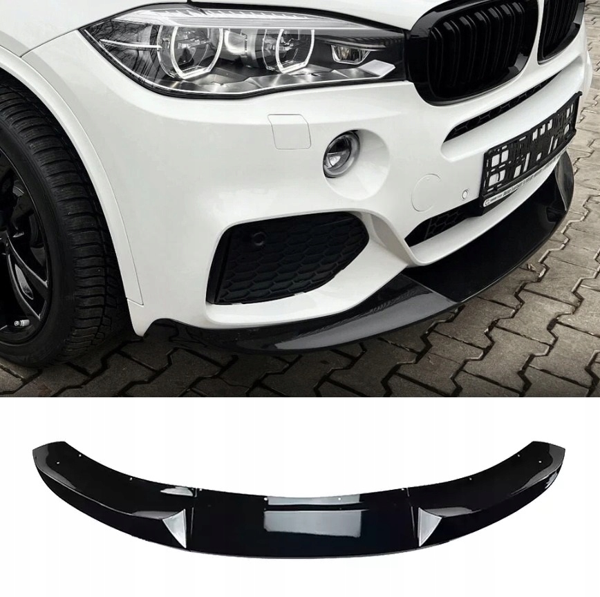 Bmw X5 F15 2014-2018 M Sport Krytka nárazníku M Performance Spliter Černá