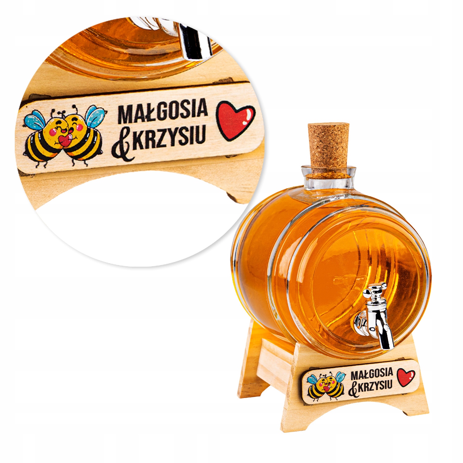 

Beczka 1l karafka do whisky Z Nadrukiem